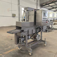 Ligne de production automatique de panure de pépites de poulet formant des côtelettes de viande Burger Patty