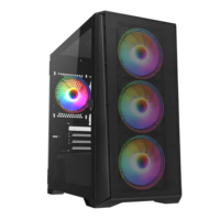 2024 NOUVEAU Design Usine Gaming Ordinateur Cas Micro ATX PC Cas HD USB3.0 Verre Trempé Ordinateur Cas Tour PC Châssis pour Gamer