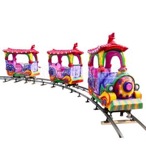 รถไฟเด็กเล่นในร่ม โครงสร้างเหล็ก ได้รับการรับรองมาตรฐาน CE รองรับน้ำหนักได้มากกว่า 500 กก. เหมาะสำหรับห้างสรรพสินค้าและสวนสนุก - Product Image 1
