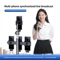 Micrófono Lavalier de Doble Uso Transfronterizo para Transmisión en Vivo al Aire Libre, Captación de Audio para Teléfono Móvil, Cancelación de Ruido, Diseño Compacto
