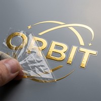 Autocollant en vinyle 3D gaufré personnalisé, durable, imperméable, résistant au gel, résistant à la chaleur, pour congélateur et cosmétiques