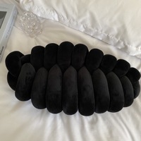 Coussin décoratif moderne en velours noué 2026, forme tissée, pour dossier de canapé, soutien du cou, en lin et coton, pour la maison