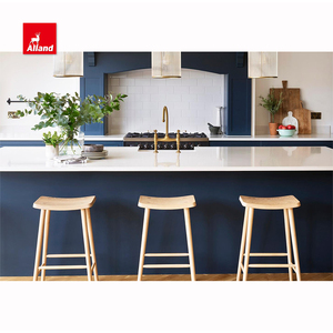 Allandcabinet Excelente Listo Hecho Lujo Moderno Francés Comprar Madera Azul Marino Shaker Gabinete de cocina para espacios pequeños - Product Image 2