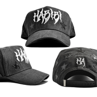 Gorra de béisbol personalizada de 5 paneles con visera curva de gamuza y logotipo bordado, diseño de estrella, del fabricante