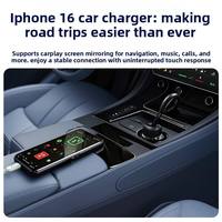 Câble de transfert de données et de charge rapide Type-C vers Type-C 60W, compatible avec iPhone 16, avec gaine recouverte de PD