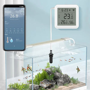 WiFi <b>Temperature</b> Humidity Sensor with External <b>Probe</b> Thermometer Hygrometer <b>Temperature</b> Sensor for Plants Aquarium Winery - Product Image 5