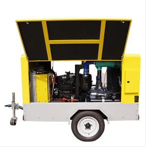 Kompresor Udara Sekrup Portabel Diesel 185 Cfm untuk Pertambangan, Mesin Diesel, Jack Hammer - Product Image 6