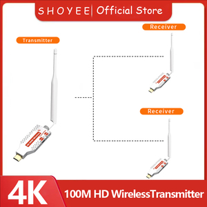 Émetteur-récepteur vidéo <span class=keywords><strong>sans</strong></span> <span class=keywords><strong>fil</strong></span> métallique Bigway 5.8G 1 TX 2 RX avec audio pour ordinateurs portables, téléviseurs et projecteurs - Product Image 2