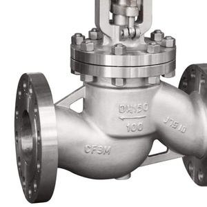 Vanne à soupape manuelle OEM J41W-100P en acier inoxydable à haute température, à extrémités à bride, norme DIN, pour gaz, eau, huile - Product Image 2