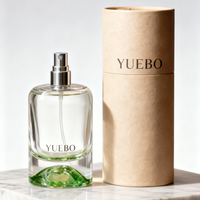 Flacon de parfum en verre personnalisé de luxe 30ml 50ml 100ml, emballage vide pour parfum avec boîte en papier cylindrique