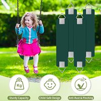 Ensemble de balançoire de terrain de jeu extérieur robuste avec siège de remplacement pour l'école de maternelle de parc de trampoline de jardin d'arrière-cour