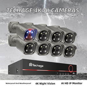 Caméra PTZ Quarkview à prix réduit, 8MP, 4K, CCTV, caméra IP POE, extérieure, audio bidirectionnel, rotation automatique, dôme rapide - Product Image 2