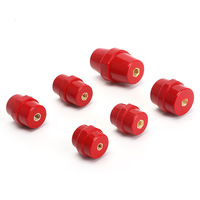 Isolateur hexagonal de la série SM, rouge, pour support électrique de barre omnibus