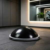 Ballon d'exercice en PVC épaissi anti-éclatement BSW avec demi-plateforme d'équilibre et surface de massage pour l'entraînement complet du corps au yoga