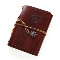 Cahier de revues personnalisé A5 en simili cuir PU avec reliure à anneaux vente directe d'usine