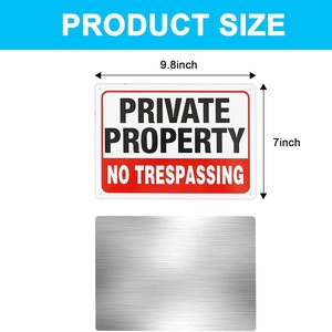 <span class=keywords><strong>Cartello</strong></span> Personalizzato in Alluminio 'Non Entrare' 0,85 mm Segnaletica Riflettente di Avvertimento Stampa HD Cartelli Rettangolari di Avvertimento - Product Image 4
