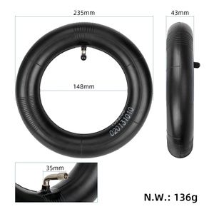 2 juegos de neumáticos todoterreno Ulip de 10 pulgadas 255x80 y cámara de aire reforzada de 10*2.5, cámara de aire reforzada de 10*2.5 a 90 grados - Product Image 3