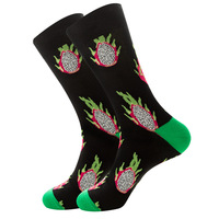 Vente en gros, Design de mode coloré Fruit géométrique astronaute drôle coton Jacquard adulte nouveauté chaussettes