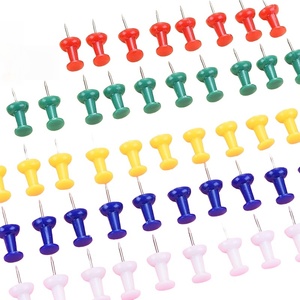 Stock d'usine de punaises en plastique colorées classiques adaptées aux étudiants et aux employeurs de bureau à utiliser - Product Image 4