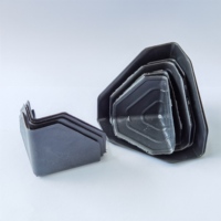 Protection d'angle en plastique de taille 50*50*50*1 mm, trois côtés, emballage en carton, meubles, anti-collision