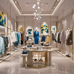 Attrezzatura Boutique appendiabiti a parete scaffali da esposizione per <span class=keywords><strong>uomo</strong></span> <span class=keywords><strong>abbigliamento</strong></span> moderno negozio di Interior Design - Product Image 6