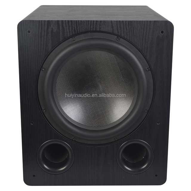 12-Inch Active Subwoofer Professional Speaker BW12 800W RMS 33Hz-200Hz Wood Shell & Metal Body for Home Theater