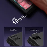 Clavier de jeu programmable sans fil 2,4 GHz à 101 touches avec rétroéclairage RGB mécanique à trois modes personnalisable, souris USB Type A pour les joueurs