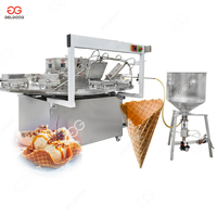 Machine à gaufres électrique à 12 moules pour la production de petits gaufres roulés, de cornets de crème glacée et de bols à gaufres, usage commercial