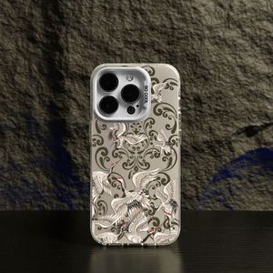 Funda Protectora para Teléfono iPhone 15 16 Pro Max con Diseño de Grulla y Nube de la Suerte, TPU Rígido, Resistente a Golpes, Protección Trasera - Product Image 2