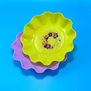 Bandeja de Plástico para Frutas con Diseño de Hoja de Loto, 2 Yuanes, para Uso Doméstico, Bandeja para Semillas de Melón, Caja para Frutas y Aperitivos, Bandeja para Dulces, Bandeja para Aperitivos al por Mayor de 1 Yuan - Product Image 5