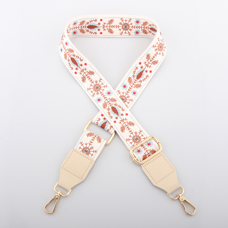 J16-p12-beige flowers and grass-width 3.8cm