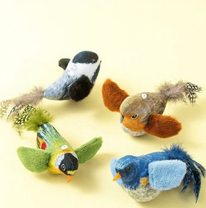 Cartone animato gatto giocattolo con novità suoni animali e mimetismo degli uccelli appeso Teaser per il gattino auto-intrattenimento & noia sollievo - Product Image 2