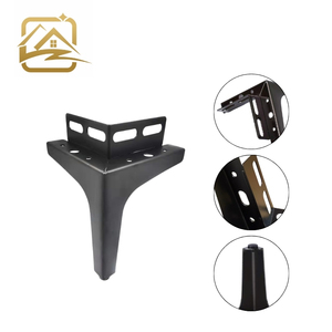 Factory Price 10cm/13cm/15cm/17cm Gold T-Shaped Angle Bracket Metal Furniture Legs for <b>Sofa</b> <b>Bed</b> Cabinet Dining Modern Heavy Duty - Product Image 2