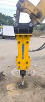 Marteau hydraulique pour excavatrice de 6 à 8 tonnes, brise-roche hydraulique pour béton, pour démolition