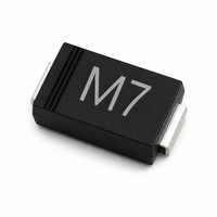 Diode redresseuse en silicium M7 1N4007 SMD, simple, 1A 1000V, montage en surface DO-214AC