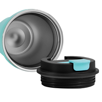 Support de voiture en acier inoxydable, tasse à café portable à double paroi isolée sous vide, écologique, avec couvercle anti-fuite, sans BPA, maintien thermique pendant 6 heures