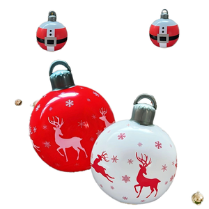Boule de Noël gonflable en PVC de haute qualité, écologique, petite, pour décoration de jardin, intérieur, extérieur, fête, cadeau, vente en gros - Product Image 1
