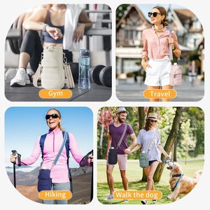 กระเป๋าใส่ขวดน้ำ 40 ออนซ์ กระเป๋าสะพายข้างแบบมีฉนวนพร้อมสายปรับได้สำหรับเดินป่า เดินเล่น กระเป๋าใส่ของแบบ unisex - Product Image 2