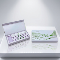 Boîte cadeau magnétique écologique de luxe personnalisée pour compléments de collagène en peptides, boîte en papier rigide faite à la main avec laminage mat et feuille d'aluminium