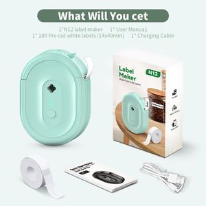 <b>Label</b> Maker with Tape Portable Bluetooth <b>Thermal</b> <b>Printer</b> Sticker <b>Label</b> Maker with Multiple Templates for Home Life - Product Image 2