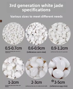 <span class=keywords><strong>Galets</strong></span> blancs naturels pour aménagement paysager, pierres blanches comme de la neige pour pavage de chemins et potage de plantes succulentes d'intérieur, vente en gros - Product Image 6