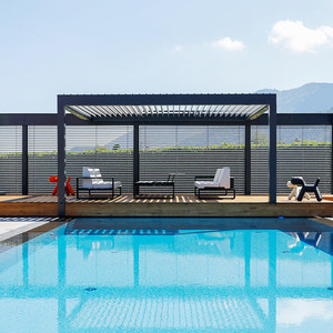 Calidad moderna Durable sombra impermeable garaje porche toldos de aluminio pérgola <span class=keywords><strong>cubierta</strong></span> 4X3 <span class=keywords><strong>Pergola</strong></span> - Product Image 4