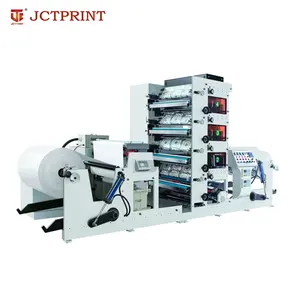 Stickers Printing Press Flexo Printing Machine with Rotary Die Cutting Station and Sheeting Station Label Printer