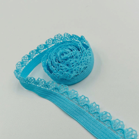 Accessoires de couture pour sous-vêtements : Bande élastique en dentelle picot, Ruban de dentelle extensible, Ruban à bordure festonnée, Sangle en tissu pour le textile de maison