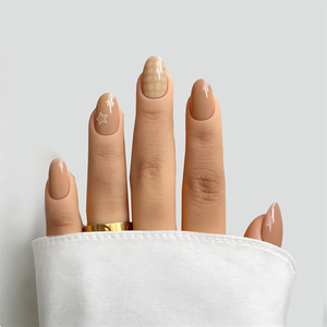 Uñas postizas de <span class=keywords><strong>gel</strong></span> Nude Reverse French Star, al por mayor para tiendas de alto volumen de ventas - Product Image 2