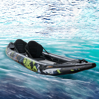 2024 Usine En Gros Gonflable Kayak PVC Matériel 2 Personnes Drop Stitch Conception avec Paddle Boards Canoë/Kayak Engins De Pêche