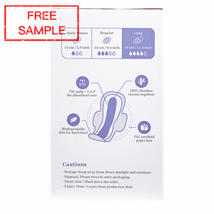 ECO BOOM Spedizione Gratuita Confezione Assorbenti Igienici Notturni per Donna in Bulk Cotone Organico Compostabile Salvaslip Femminili - Product Image 5