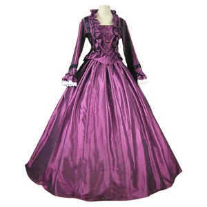 Classico viola medievale europeo e americano Victoria <span class=keywords><strong>Lolita</strong></span> abito regolabile arruffato - Product Image 1