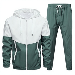 Conjunto Deportivo para Hombre de 2 Piezas, Sudadera con Capucha y Cordón Ajustable con Bloques de Color y Pantalones Deportivos Ligeros para Entrenamiento y Jogging - Product Image 3