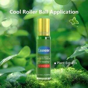 น้ำมันหอมระเหยเปปเปอร์มินต์แบบลูกกลิ้ง บรรเทาอาการระคายเคืองผิว สดชื่นใจ ป้องกันแมลงกัดต่อย บรรเทาอาการคัน ปวดหัว อาการเมารถ - Product Image 3